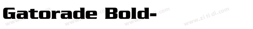 Gatorade Bold字体转换